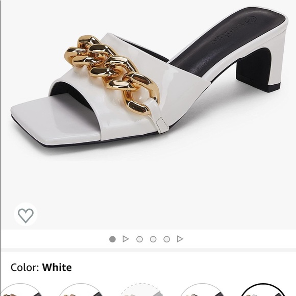 Shoes - Womens new slides with quality gold chain